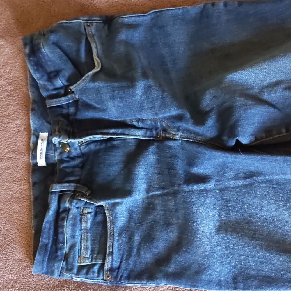 Good American Good Waist High Rise Jeans in Blue195 sz 10/30 Women's Denim